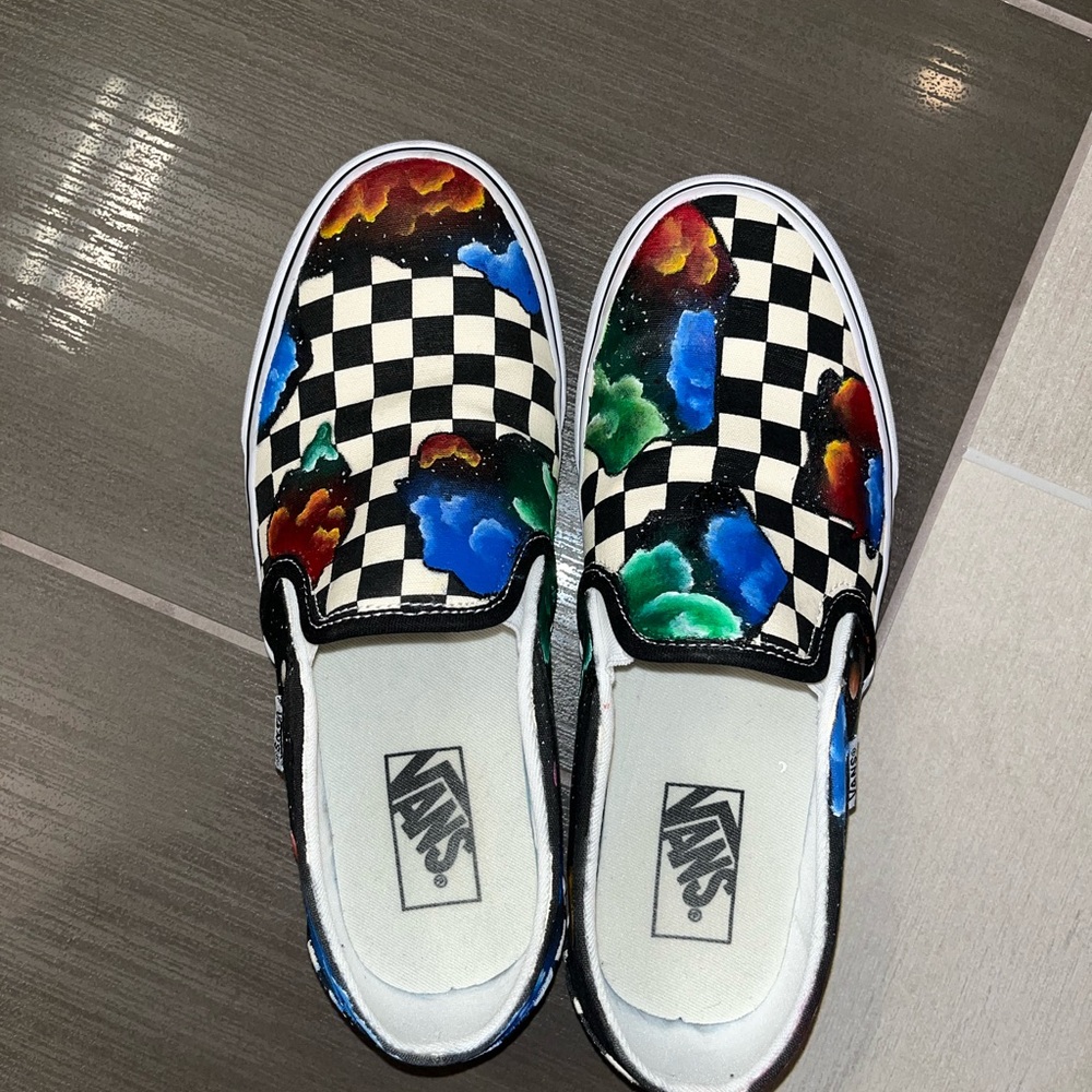 Hand painted space vans